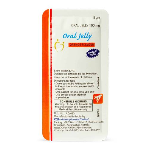 Gelatina orale arancione 100 mg